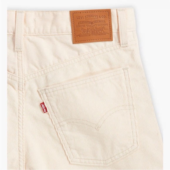 Levi’s winter white corduroy middy ankle bootcut jeans pants size 30 - Picture 11 of 11